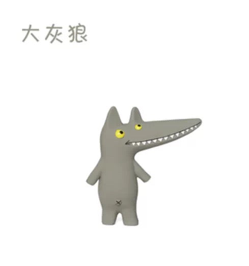 Q-Monster 發聲乳膠玩具（大灰狼）
